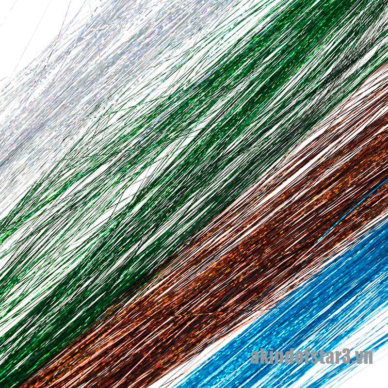 Bộ 120 Sợi Lụa Lấp Lánh Màu Cầu Vồng Dùng Trang Trí