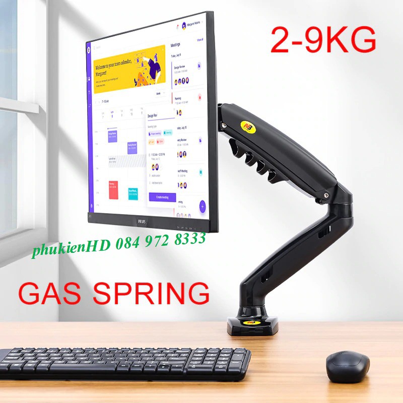 Giá đỡ màn hình máy tính xoay 360 độ NB F80 17 - 30 inch