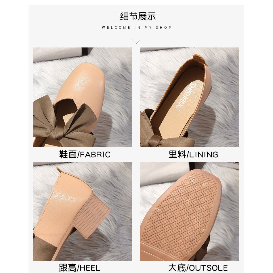 Giày Búp Bê Mũi Vuông Đính Nơ Thời Trang 2021 Cho Nữ | BigBuy360 - bigbuy360.vn