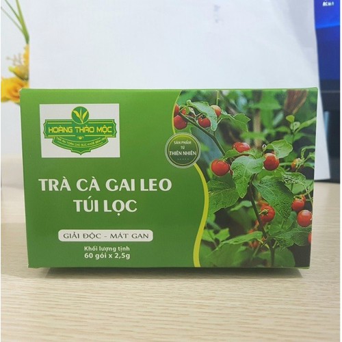 Trà cà gai leo túi lọc Hoàng Thảo Mộc - Hỗ trợ giảm nguy cơ xơ gan, tăng cường chức năng gan  (60 túi)