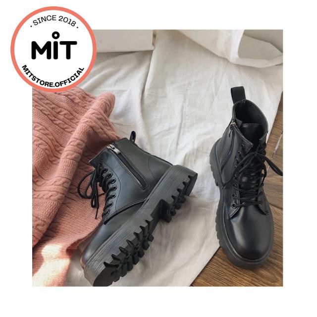 BOOTS CỔ THẤP ULZZANG KÉO KHOÁ