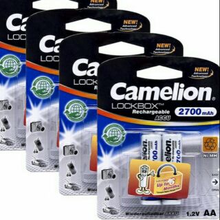 Combo 8 pin sạc AA Camelion 2700mah
