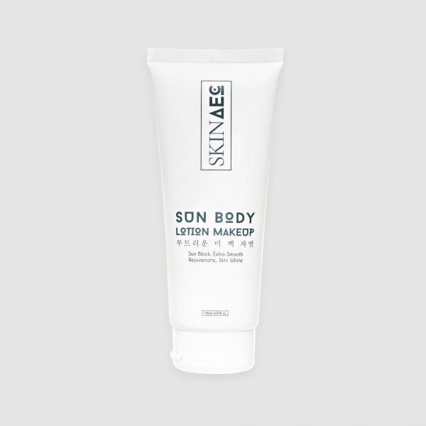 Kem chống nắng dưỡng trắng da ban ngày SKIN AEC Sun Body Lotion Make Up 150ml