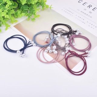 Dây buộc tóc sợi nhỏ đính 6 hạt
