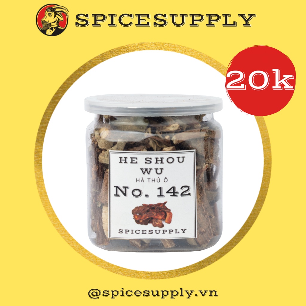 Ha Shou Wu - cây lá hà thủ ô SPICESUPPLY Việt Nam Hũ 30g