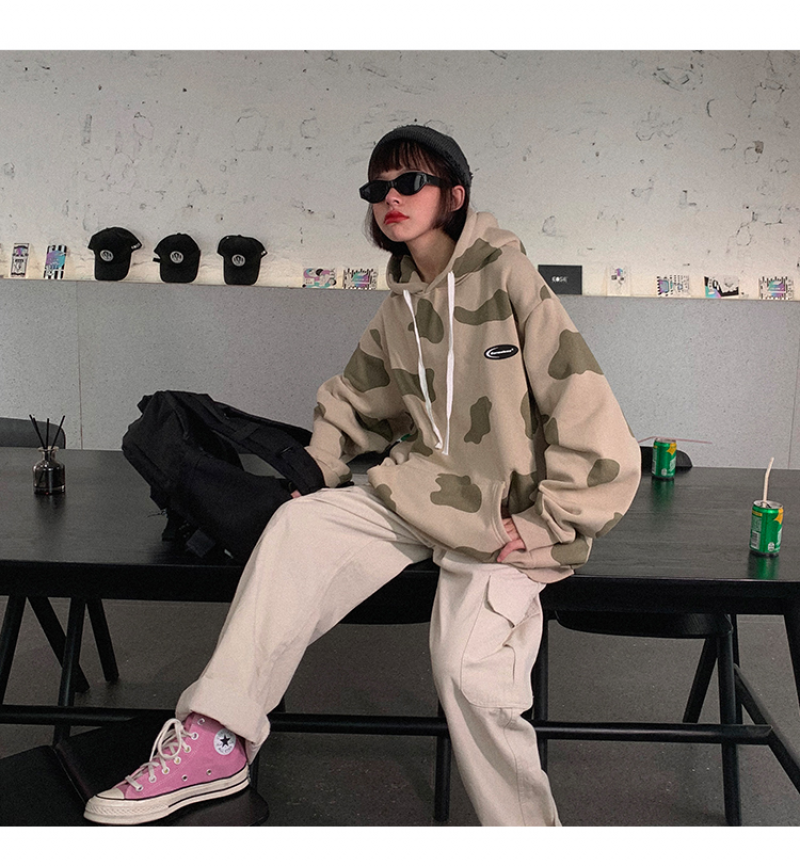 Áo Hoodies Tay Dài Họa Tiết Bò Sữa Phong Cách Hàn Quốc | BigBuy360 - bigbuy360.vn