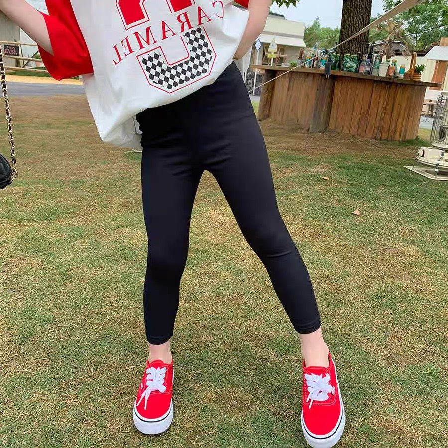 Combo 4 quần legging trơn màu cho bé gái, set 4 quần legging 4 màu bé gái xinh xắn