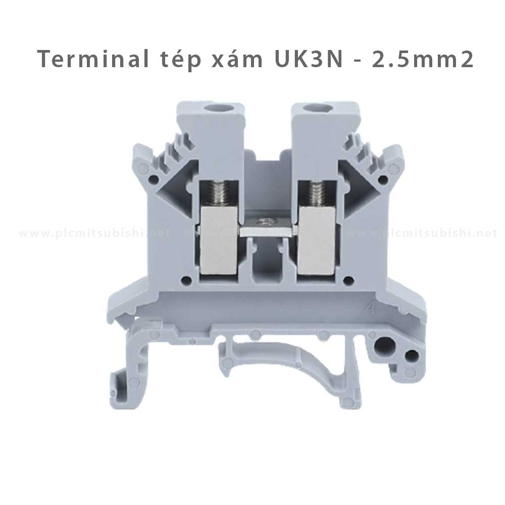 Cầu đấu dây UK-3N 2.5mm2 - UK3N - Terminal block 2.5 mm² - Terminal UK3N- 100 cái/ hộp, Terminal Nối Dây Điện, Cầu đấu