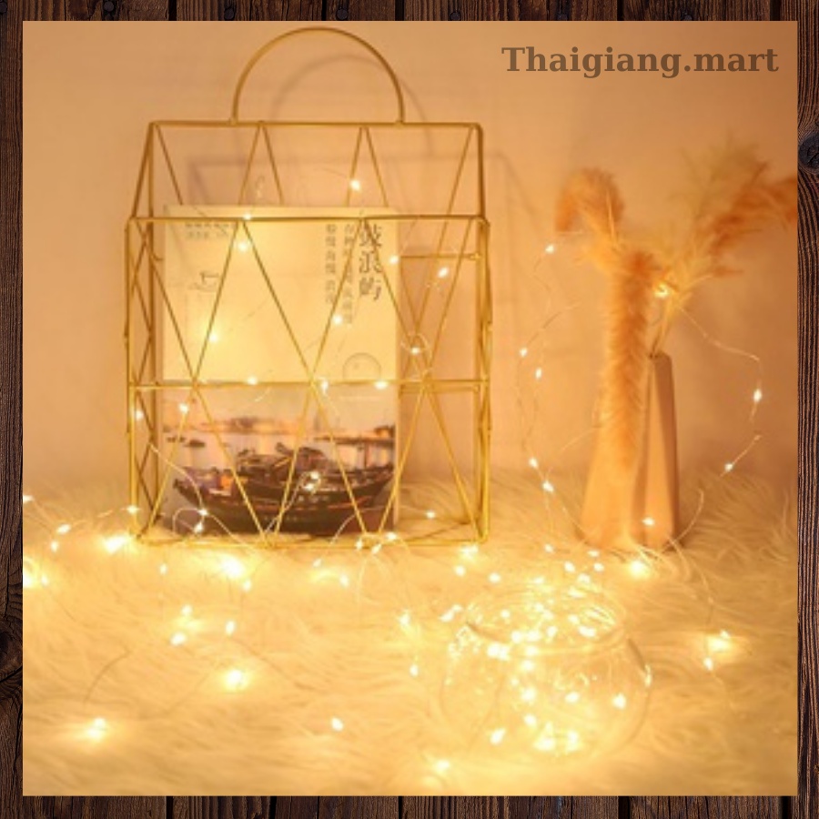 Dây đèn led trang trí fairylight đom đóm có sẵn pin dài 1m-2m-3m