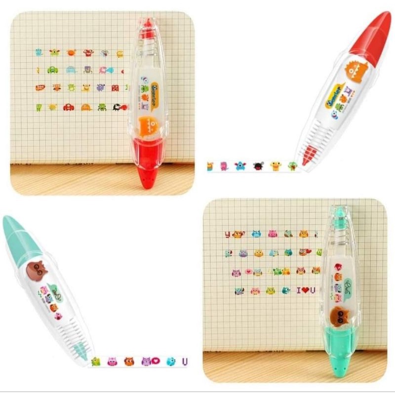 BÚT XÓA KÉO IN HÌNH DỄ THƯƠNG NHIỀU HỌA TIẾT TRANG TRÍ SỔ TAY