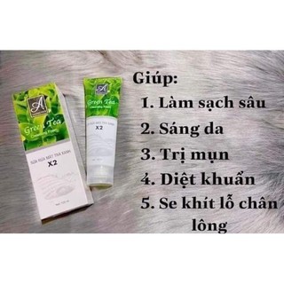 [CHÍNH HÃNG] sửa rửa mặt trà xanh X2 Acosmetics