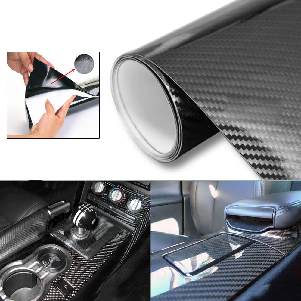 5D Car Sticker Film Carbon Fiber Decal Color Changing Wrap Vehicle 4x12