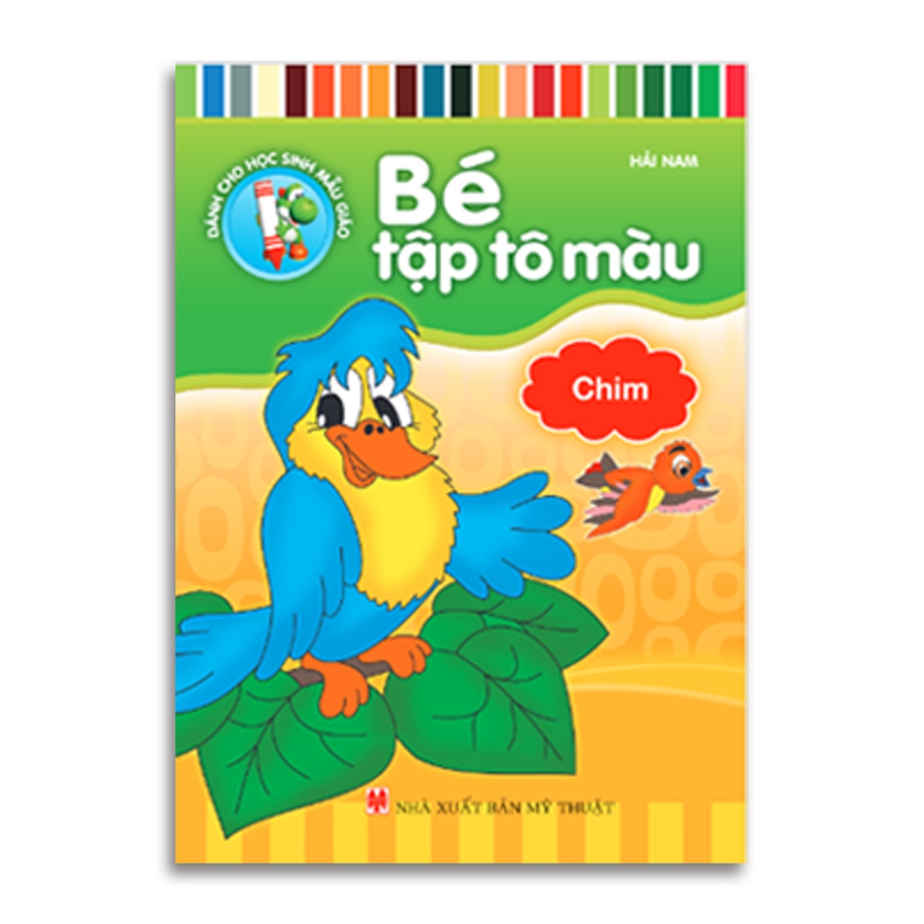 Combo Túi Bé Tập Tô Màu (Túi 8 Cuốn) + Bút Sáp Dầu 12 Màu (Hộp Nhựa)