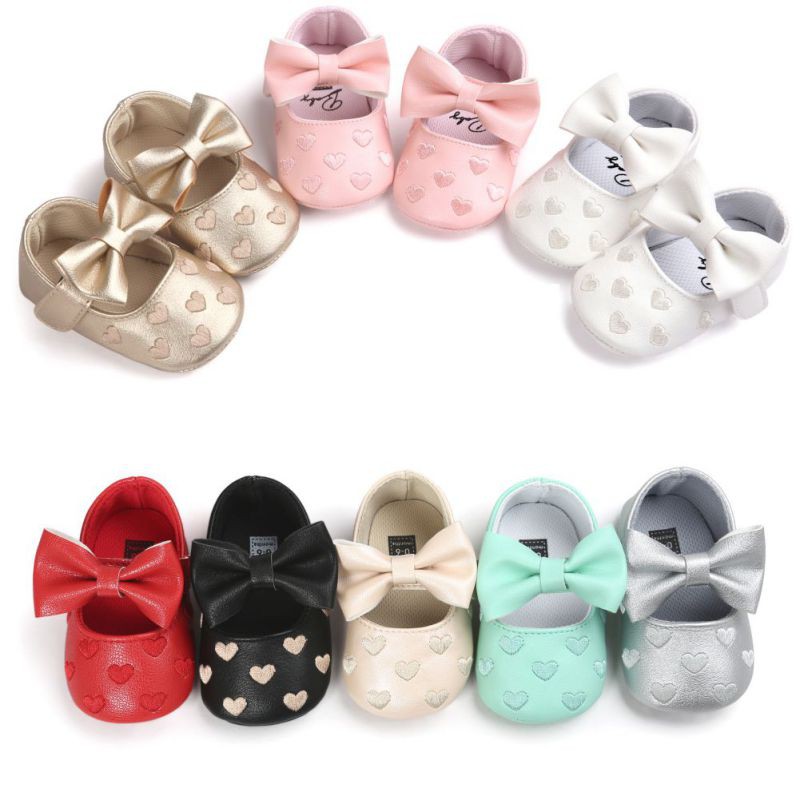 Giày Moccs Da PU Đế Mềm Chống Trượt Phối Tua Rua Cho Bé Sơ Sinh 0-18 Tháng Tuổi