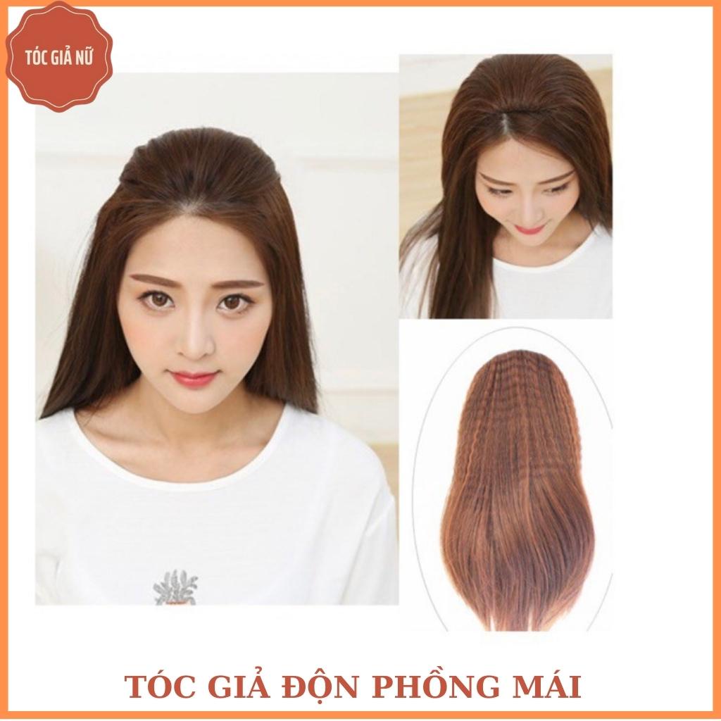 Tóc giả làm phồng mái loại có bấm phồng 25cm, kẹp phồng chân tóc.