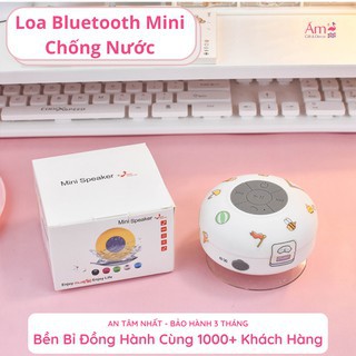 Loa Bluetooth Không Dây Mini Cute Dễ Thương Chống Nước Giá Rẻ - Loa Di Động 2in Kiêm Giá Đỡ Điện Thoại