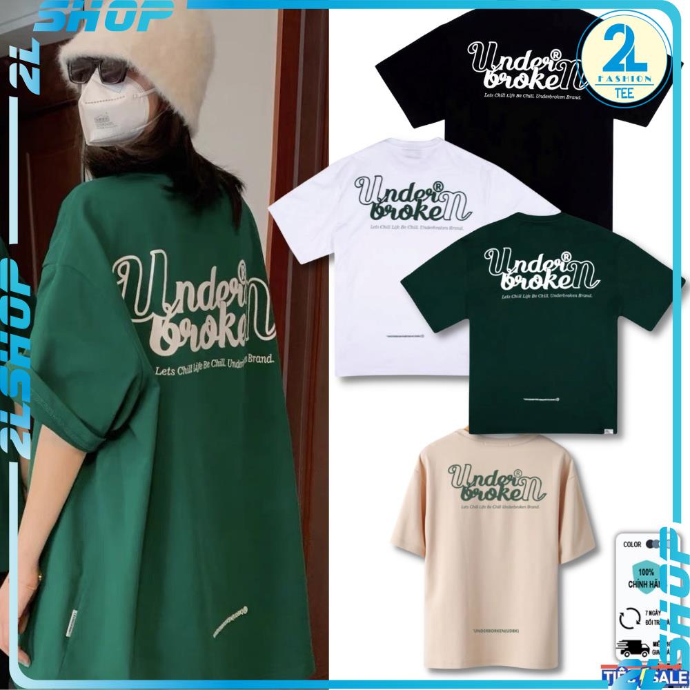 Áo Thun Unisex Form Rộng Tay Lỡ UNDER BROKEN Oversize Tee Nightlife Maniacs Cotton 100%