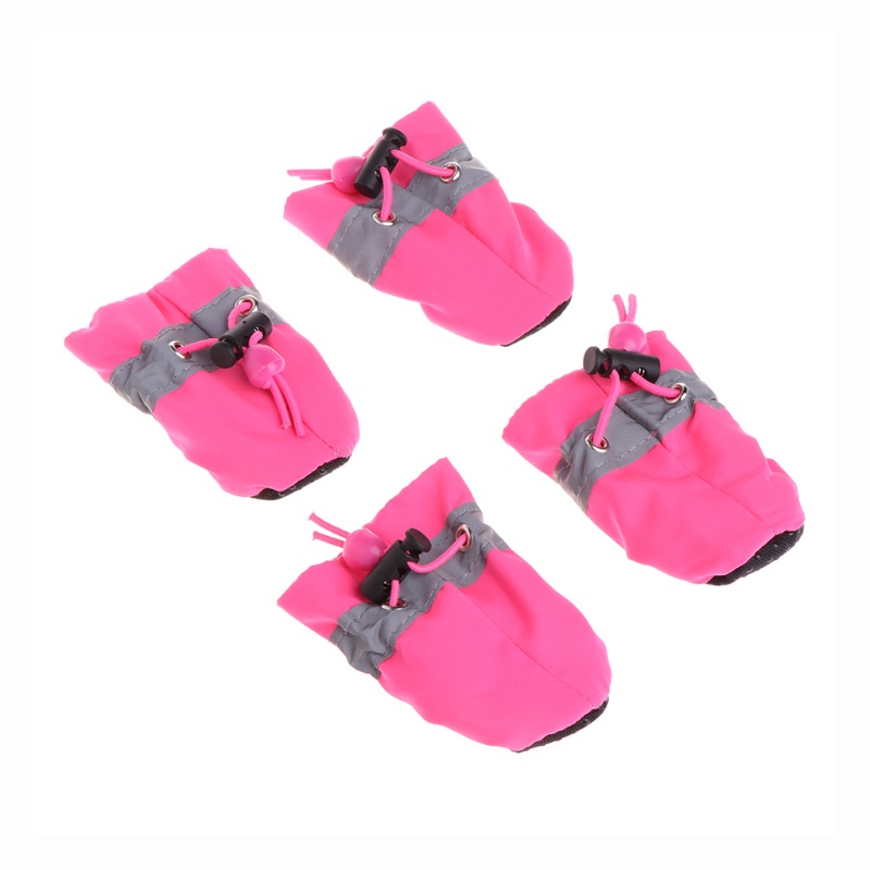 4 Giày đi mưa bằng cao su chống thấm nước chống trượt thích hợp cho cún cưng nhỏ