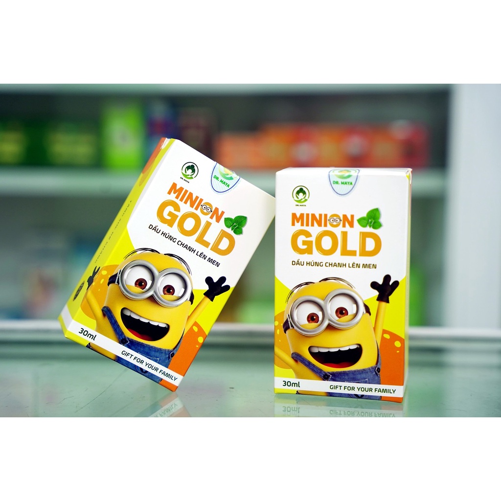 Dầu húng chanh Minion Gold 30ml mẫu mới