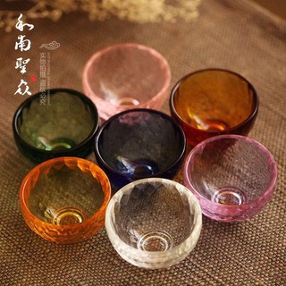 Chén Thủy Tinh 7 Màu To 10cm
