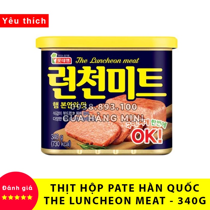 【DATE MỚI】 Thịt Hộp Pate Hàn Quốc Luncheon Meat OK - 340g | BigBuy360 - bigbuy360.vn