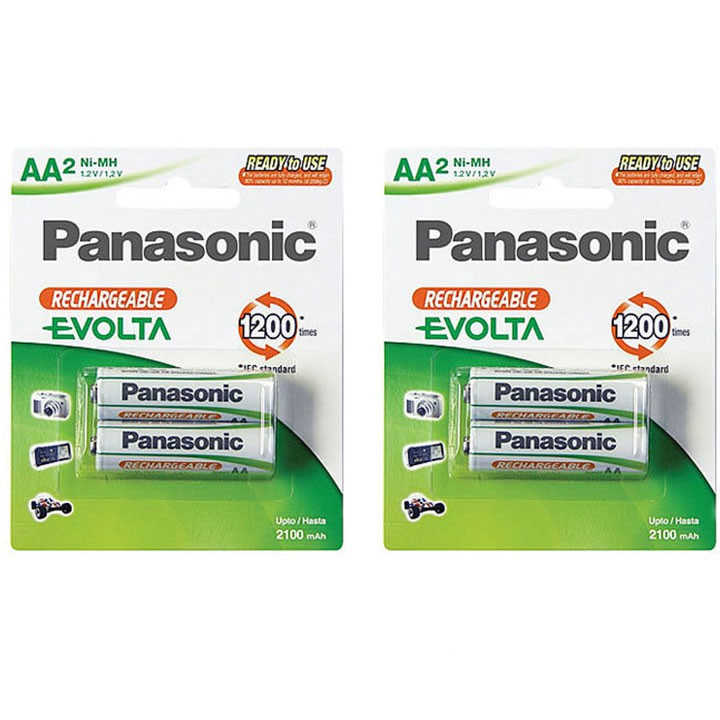 PIN AA SẠC PANASONIC EVOLTA HHR-3LVT2B (vỉ 2 viên).