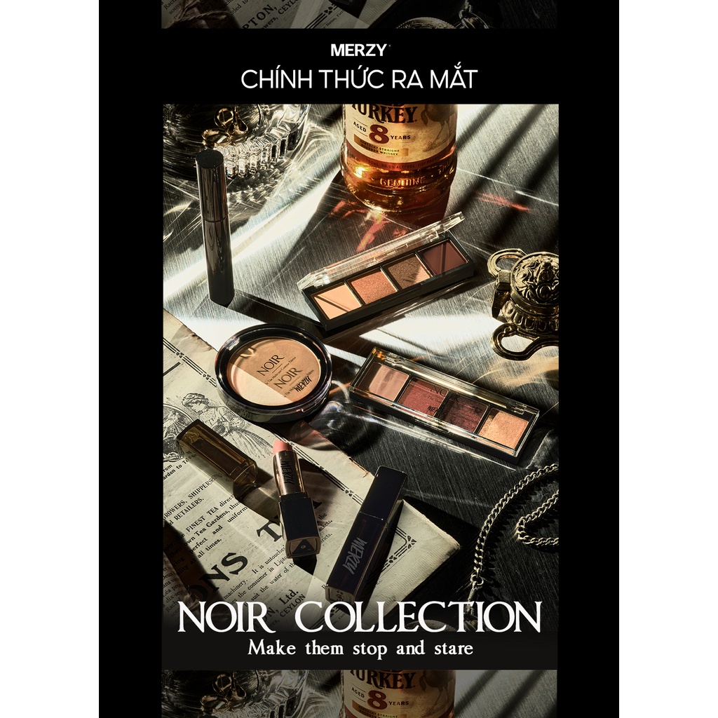 [Ver Noir] Mascara dày mi, chống trôi, không lem Merzy The First Volume Perm 8ml