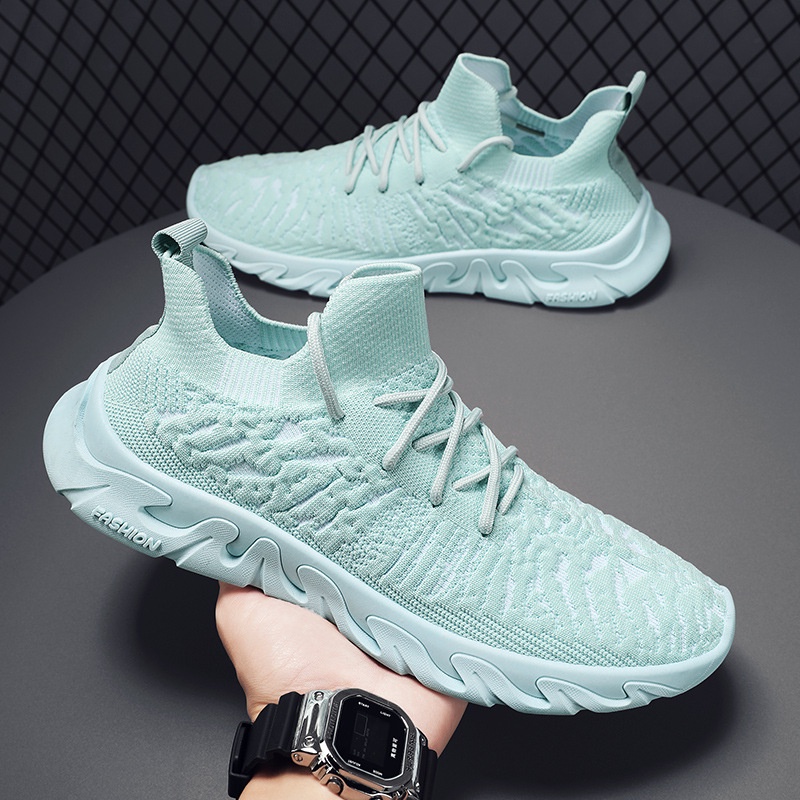 Giày Sneaker Mùa Hè 2022 Bằng Vải Dệt Thoáng Khí Họa Tiết Hổ Phong Cách Mới Cho Nam