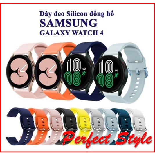 Dây đeo silicon đồng hồ Samsung Galaxy Watch 4, Watch 4 Classic mềm mại Bền đẹp