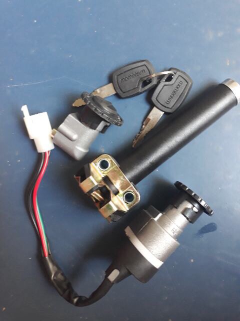 Bộ 3 khoá điện 133s, khoá yên, khoá bình xe điện 133S plus