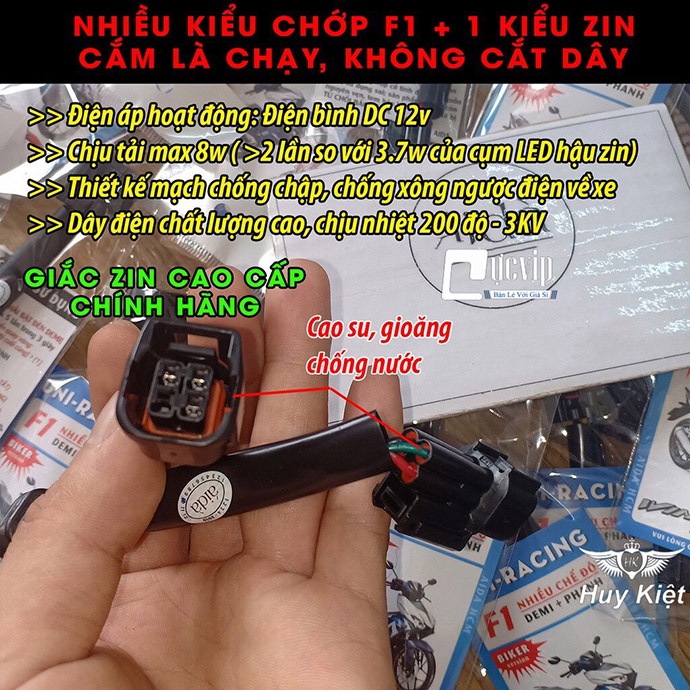 [Giá Siêu Rẻ] Mạch Chớp Đèn Hậu Stop F1 Sẵn Giắc Zin Lắp Winner X Nhiều Kiểu Chớp + 1 Zin Version 3.0 4217