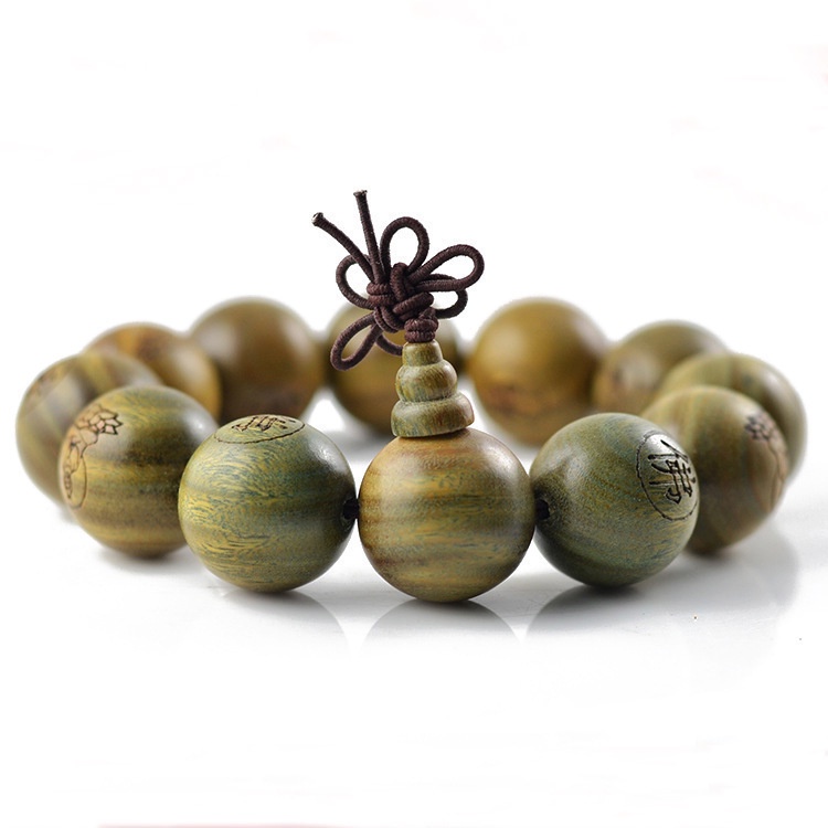 Chuỗi Hạt Gỗ Đàn Hương 10-20mm Đeo Tay Phong Cách Phật Giáo