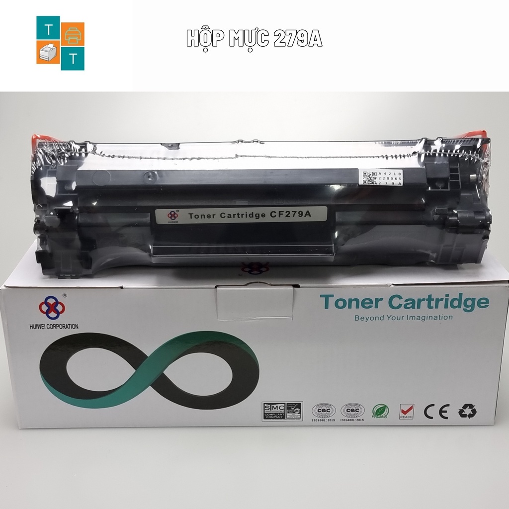 Hộp mực in 279A  HUIWEI dùng cho máy in HP Laser Jet Pro M12A,M12W, MFP M26A, M26NW CF279A