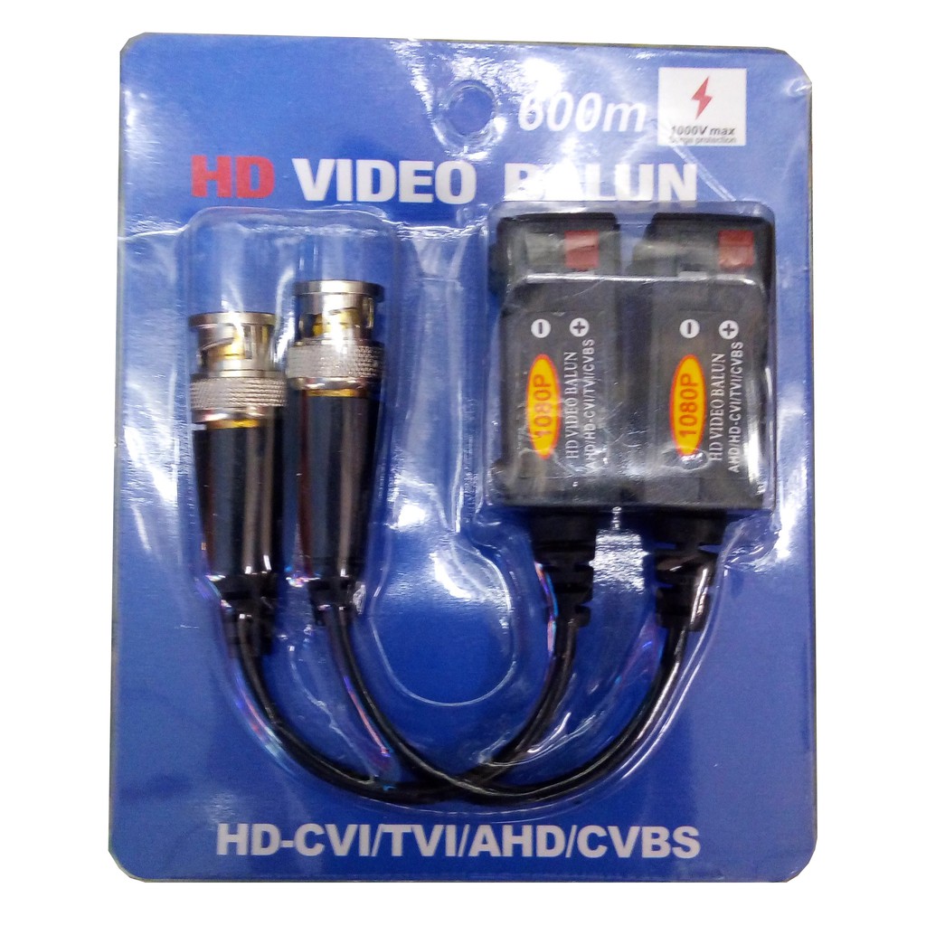 Cáp Balun Camera Full HD đầu kẹp