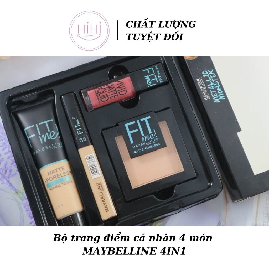 Bộ trang điểm cá nhân 4 món FIT ME - gọn nhẹ, bỏ túi vừa vặn