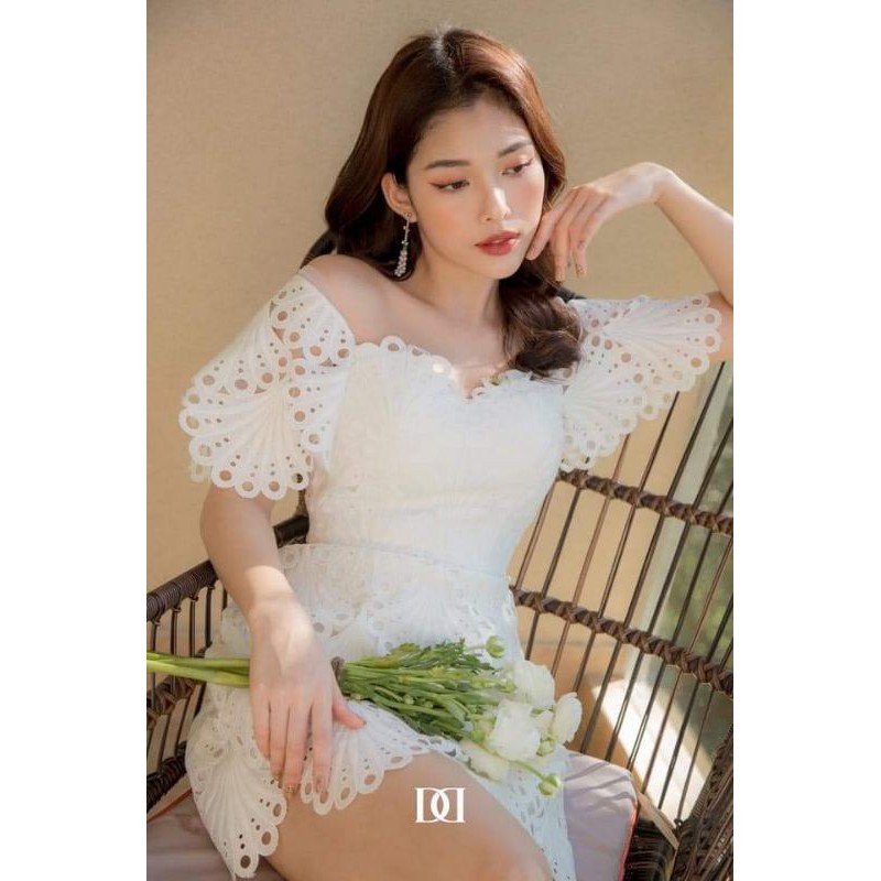 Vải ren cotton hoa