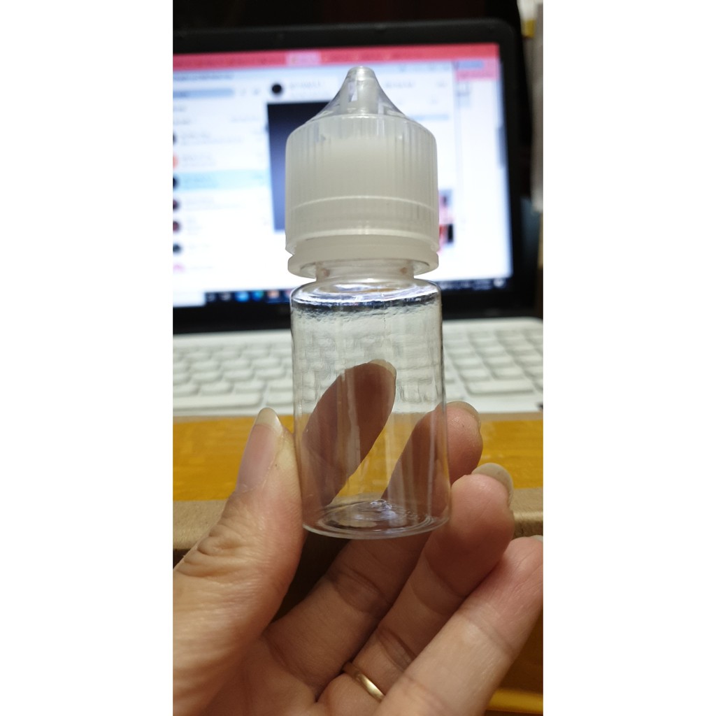 10 lọ nhựa 10ml, 30ml nắp nhựa to ( nút nhọn)