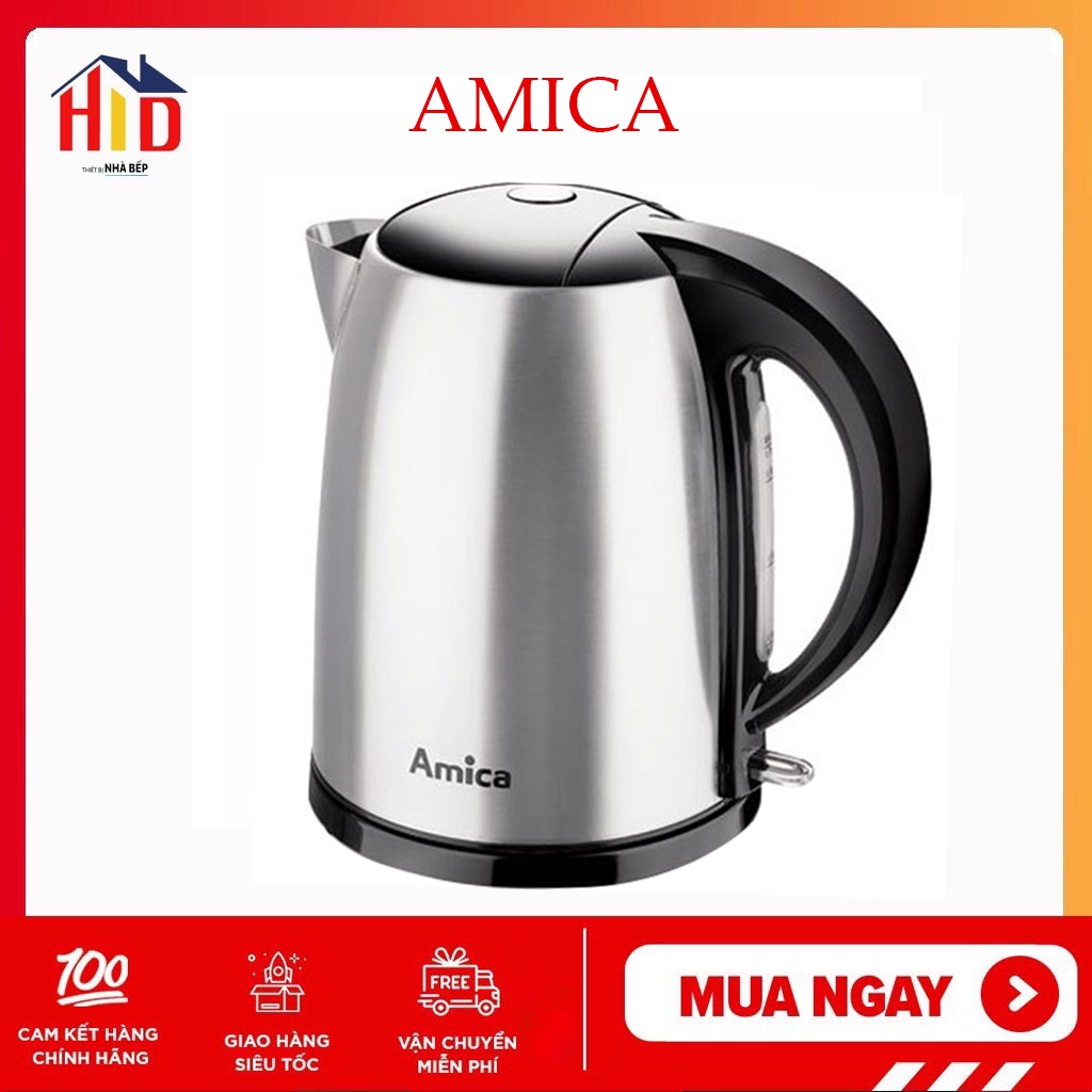 Ấm đun, bình đun siêu tốc Amica KD2011 1.7 lít chính hãng