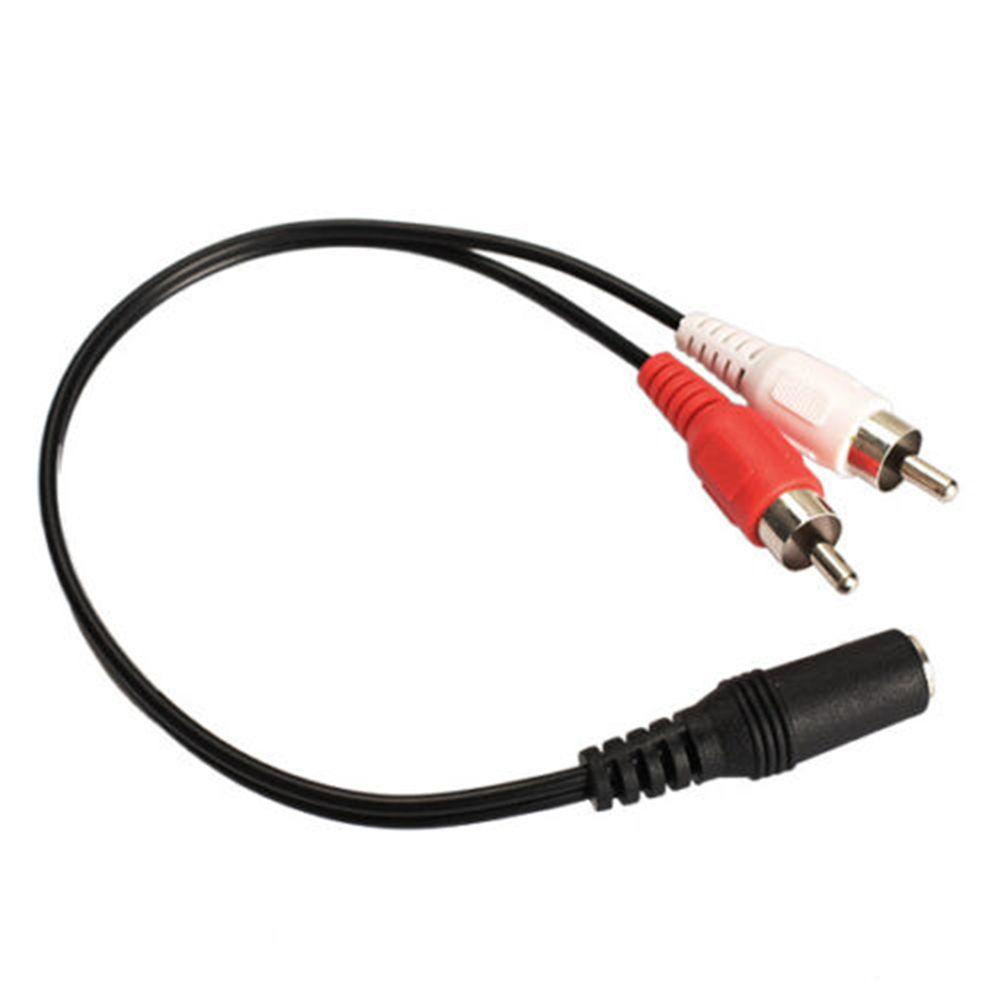 Cáp Chia Âm Thanh Từ Đầu 3.5mm Sang RCA 40cm 2 RCA Cho Tai Nghe