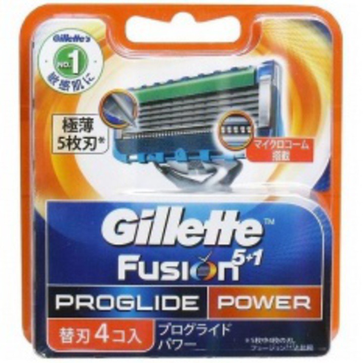 Hộp 4 lưỡi dao cạo râu Gillette Fusion 5+1