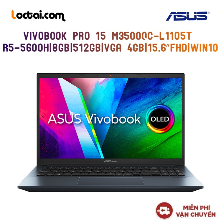 Laptop ASUS Vivobook Pro 15 M3500QC-L1105T  Hàng chính hãng new 100%