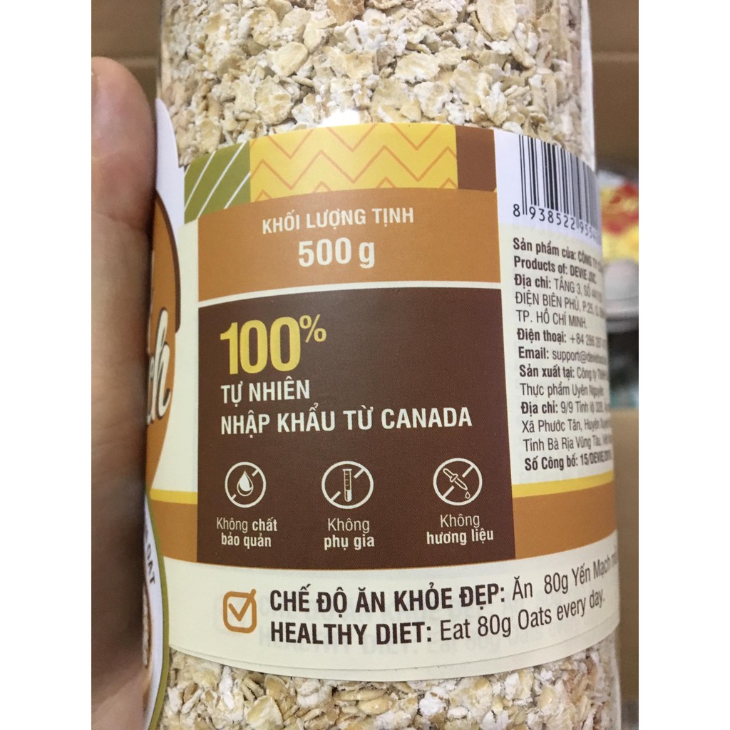 Yến mạch Canada Your Superfood 500gr