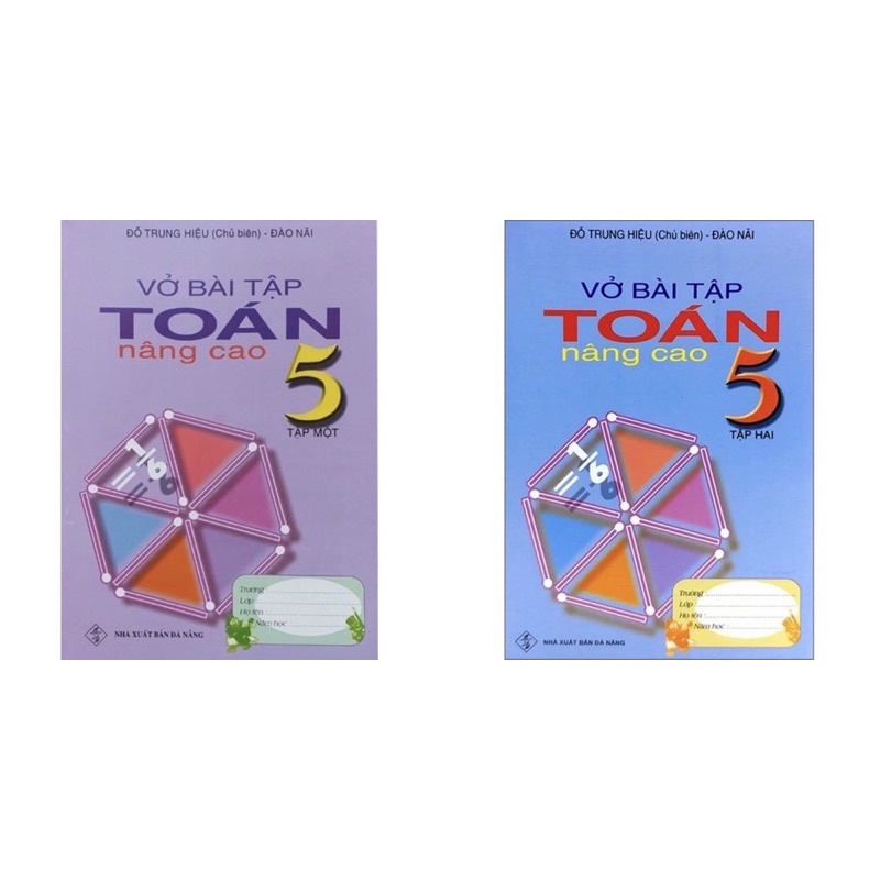 Sách - (Combo 2 tập) Vở Bài Tập Toán Nâng Cao 5