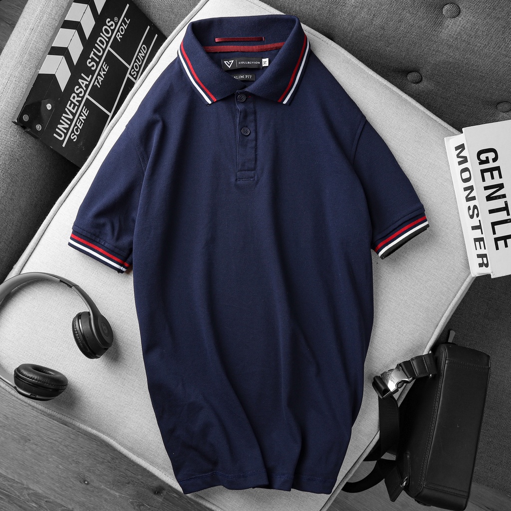 Áo Polo nam cao cấp JKSG cổ viền, áo thun Polo basic nam tính. Polo trơn dễ phối đồ, không phai màu