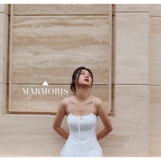 Váy trắng hai dây Rebel dress