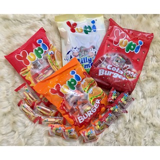 Combo 12 gói kẹo dẻo hamburger yupi (4 loại)