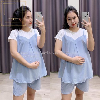Bộ đồ bầu kết hợp sau sinh