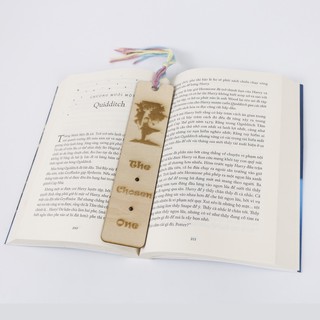 Harry Portter Bookmark gỗ chặn sách handmade in hình dễ thương (nhiều hình) trang trí tết, quà tặng, lì xì năm mới 2022