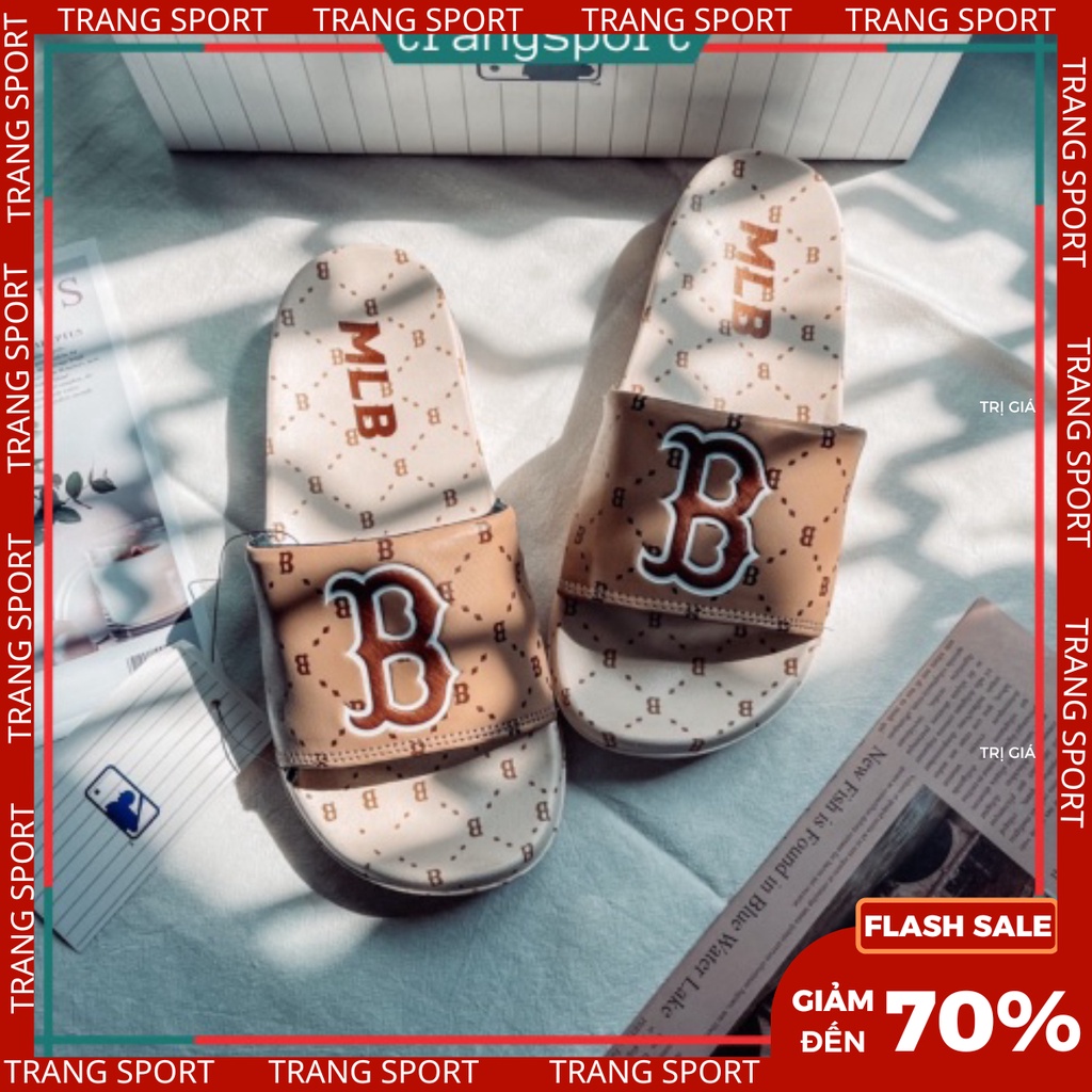 Dép quai ngang unisex BOSTON nam nữ cao cấp siêu hot fulltemtag fullbox