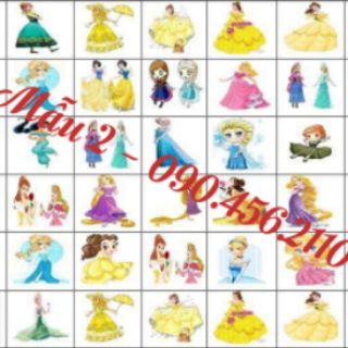 Set 14 tấm sticker khổ a4